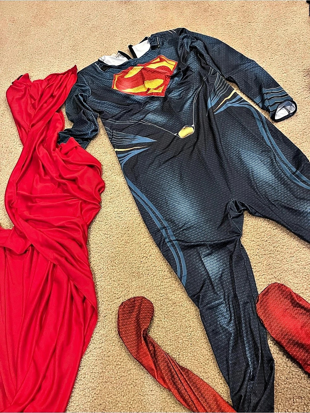 Superman costume Superhero Costume Size Large Halloween